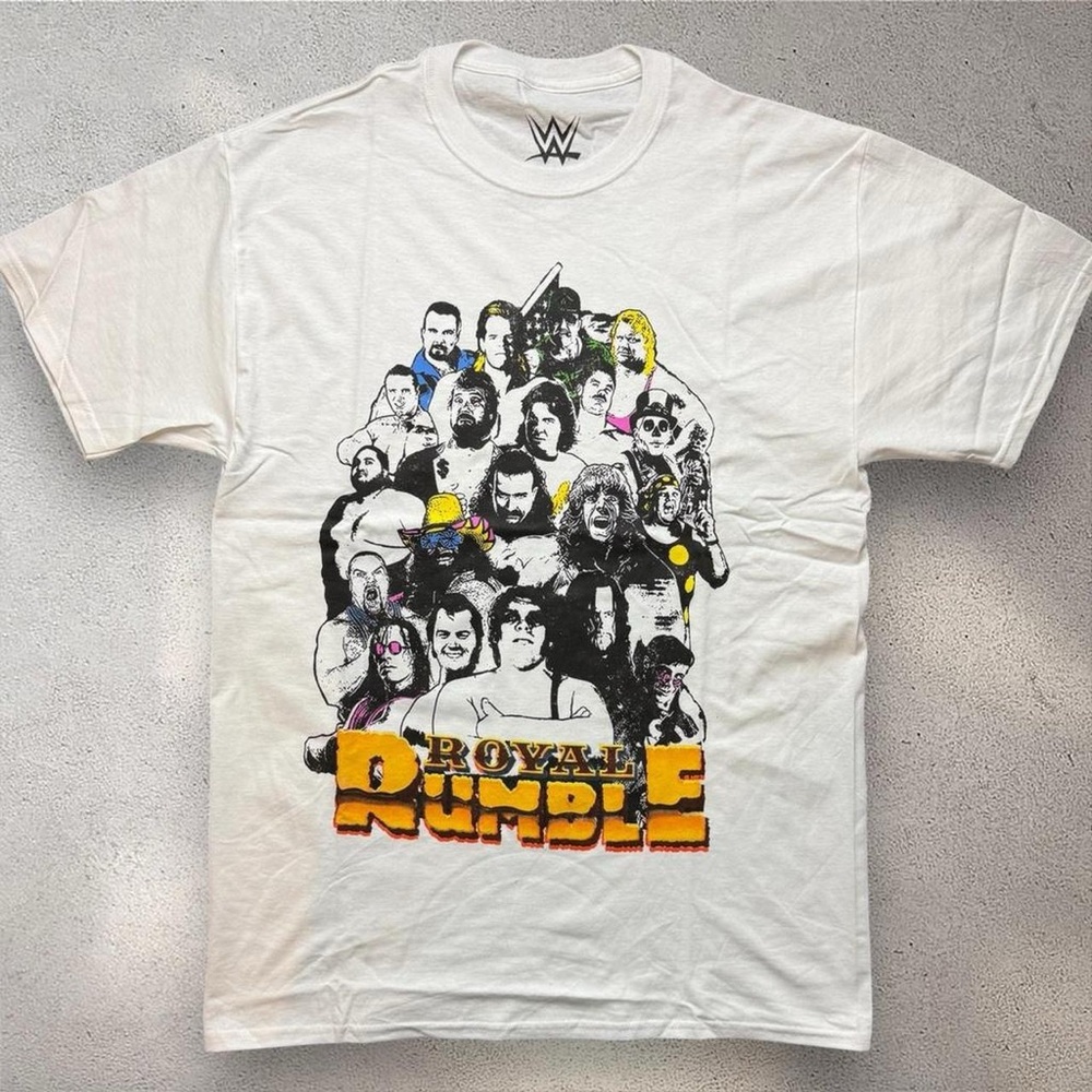 WWE Royal‎ Rumble Graphic Tee Men’s Medium Unisex Wrestling Shirt
